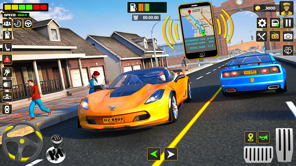 City Cab Driver Car Taxi Games Ekran Görüntüsü 1