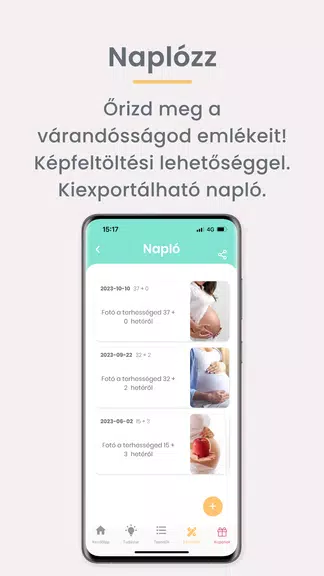 PregHello – terhességi app Capture d'écran 2