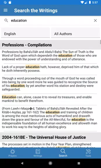 Baha’i Prayers and Writings スクリーンショット 3