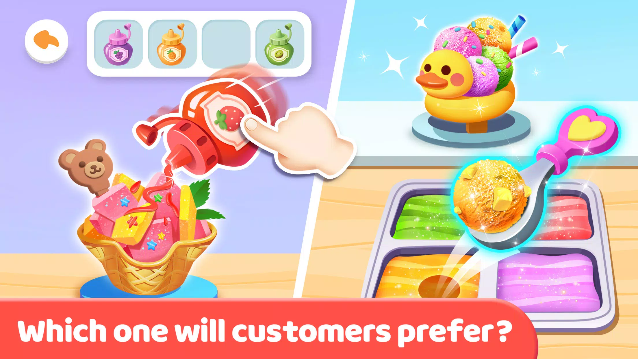 Little Panda’s Ice Cream Stand स्क्रीनशॉट 3