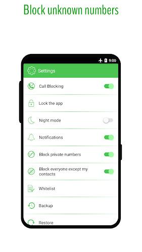 Phone Call Blocker - Blacklist ภาพหน้าจอ 1