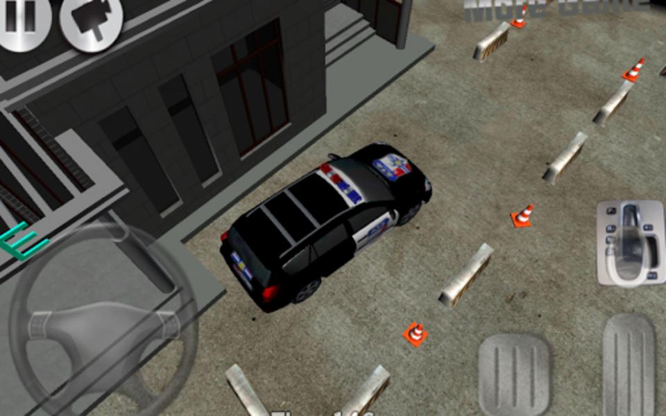 3D police car parking Captura de tela 1