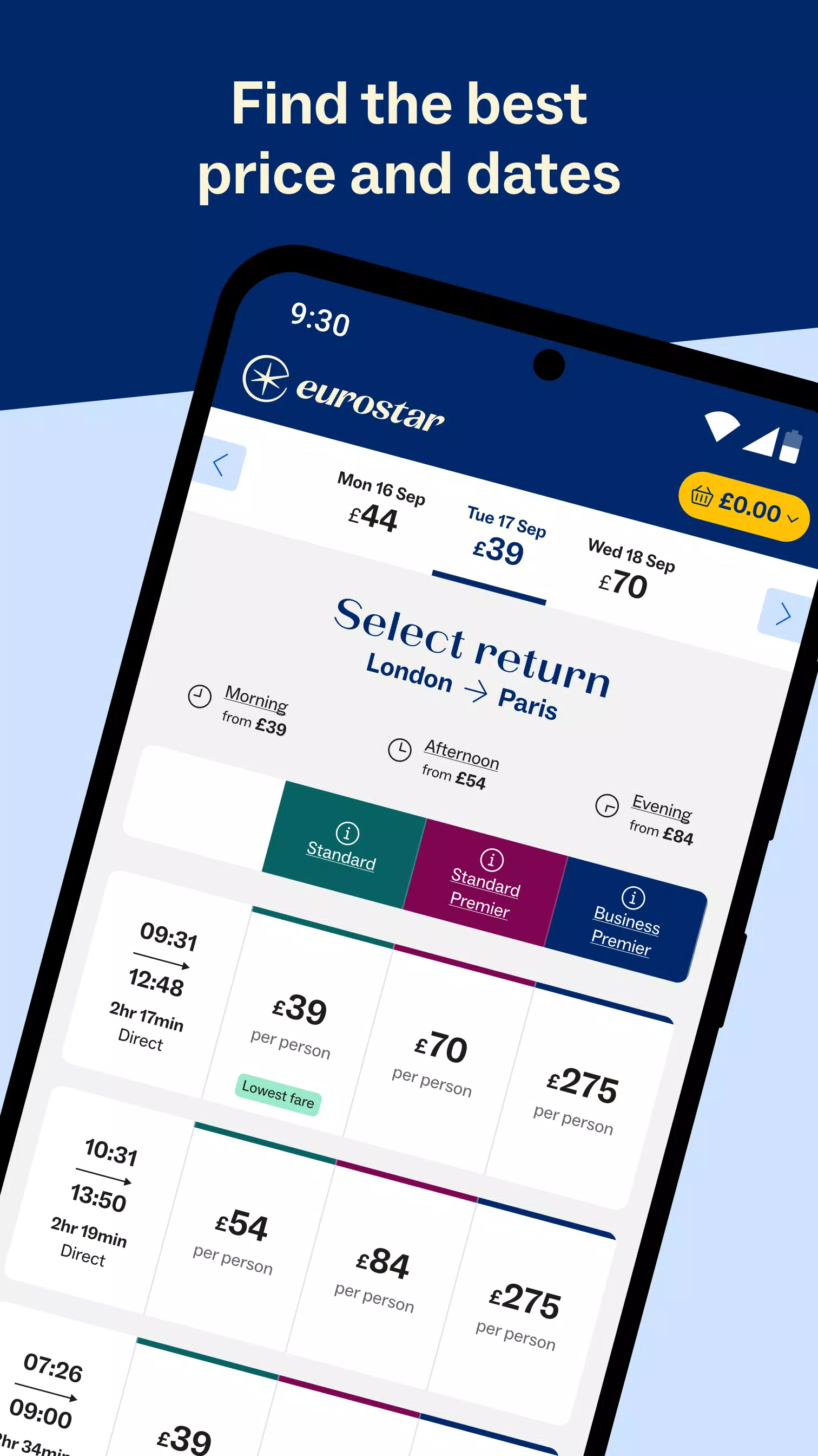 Eurostar Trains Tangkapan skrin 3