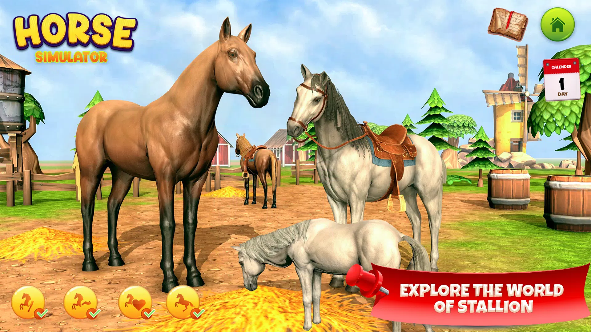 Horse Simulator Family Game 3D Captura de tela 3
