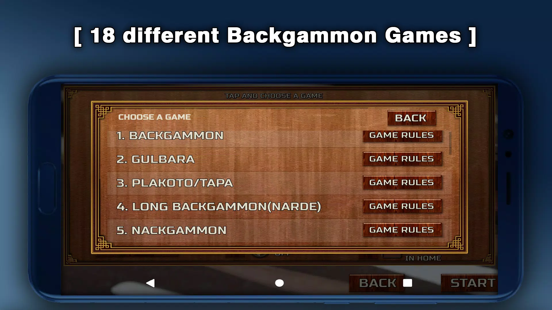 Backgammon - 18 Board Games Zrzut ekranu 1