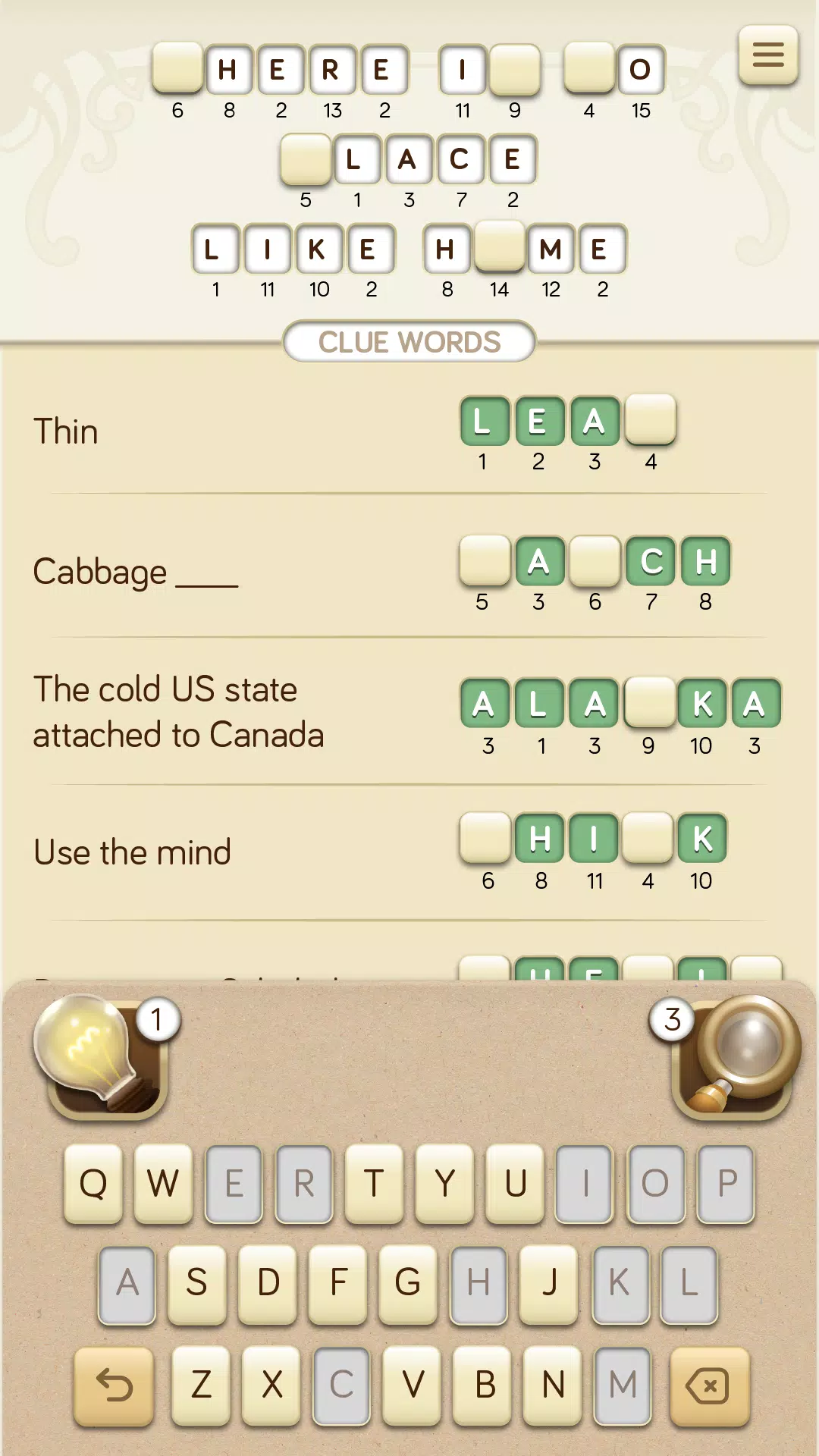 Logicross: Crossword Puzzle应用截图第3张