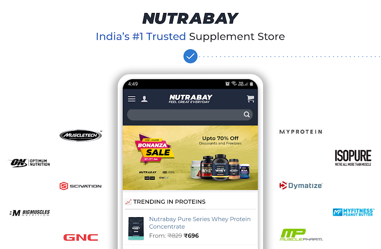 Nutrabay: Supplements Store ဖန်သားပြင်ဓာတ်ပုံ 0
