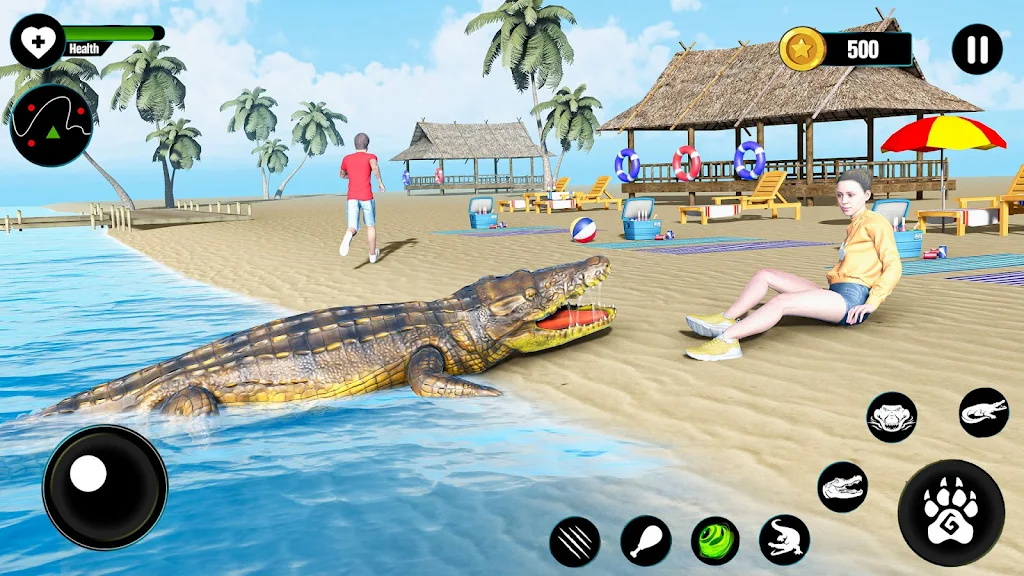 Crocodile Attack Animal games Schermafbeelding 1