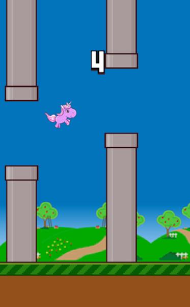 Flappy Unicorn Ảnh chụp màn hình 3