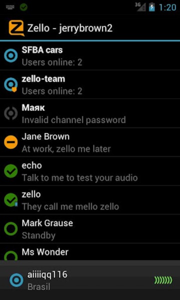 Zello Walkie Talkie Captura de pantalla 3