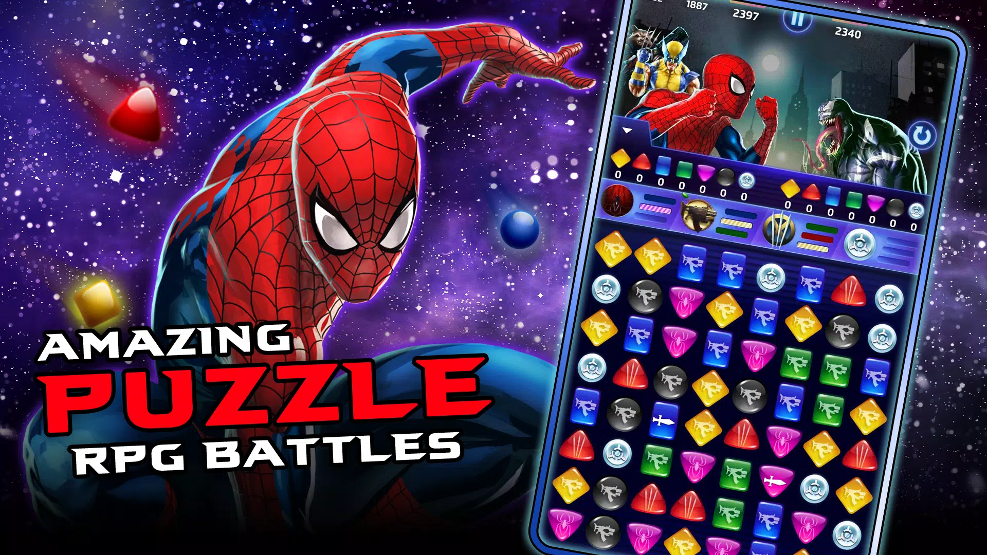 Schermata MARVEL Puzzle Quest: Match RPG 0