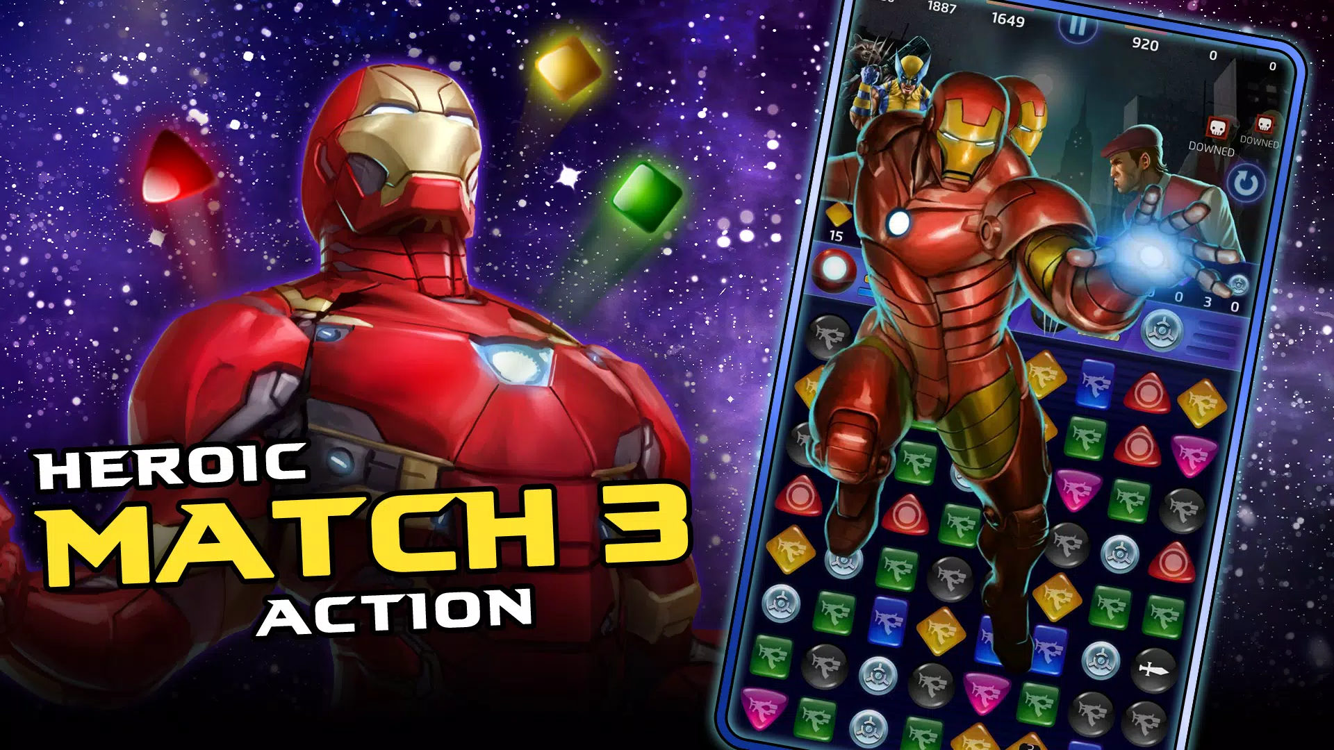 Schermata MARVEL Puzzle Quest: Match RPG 1