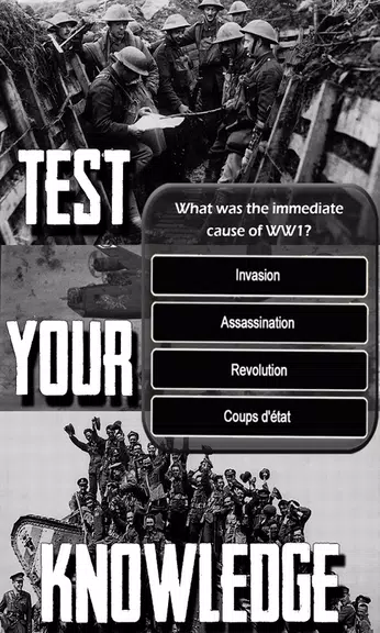 WW1 History Knowledge Quiz 스크린샷 2