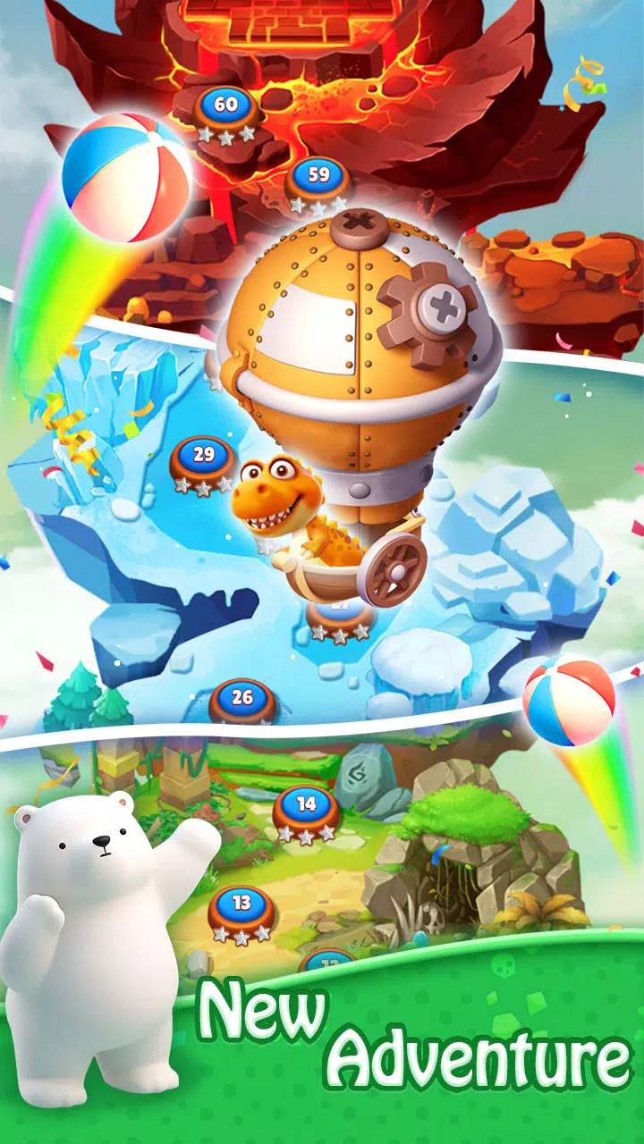 Bubble Shooter - Dino Match Tangkapan skrin 3