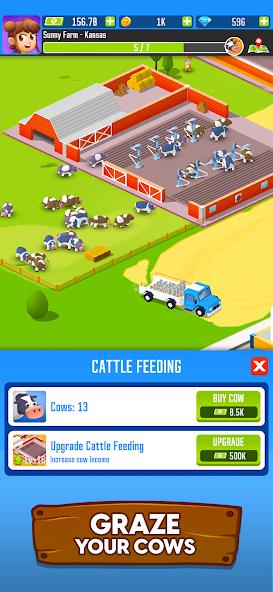 Milk Farm Tycoon Mod スクリーンショット 1