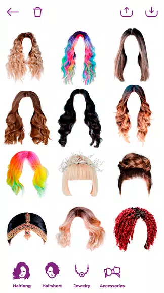 Woman Hairstyle Photo Editor ဖန်သားပြင်ဓာတ်ပုံ 0