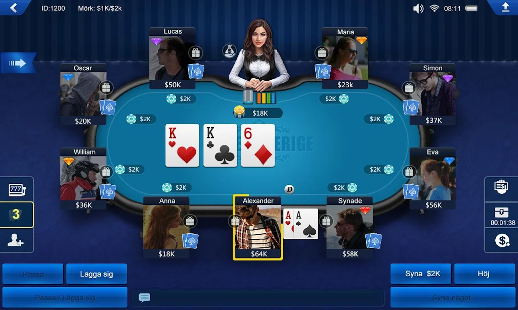 Poker Sverige HD Tangkapan skrin 2