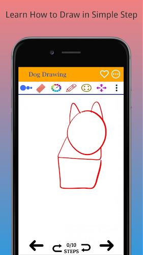 How to Draw Dog Step by Step স্ক্রিনশট 0