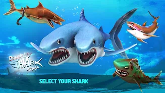 Double Head Shark Attack PVP ภาพหน้าจอ 1