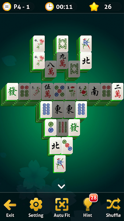 Mahjong Solitaire - Oriental Journey Captura de pantalla 0