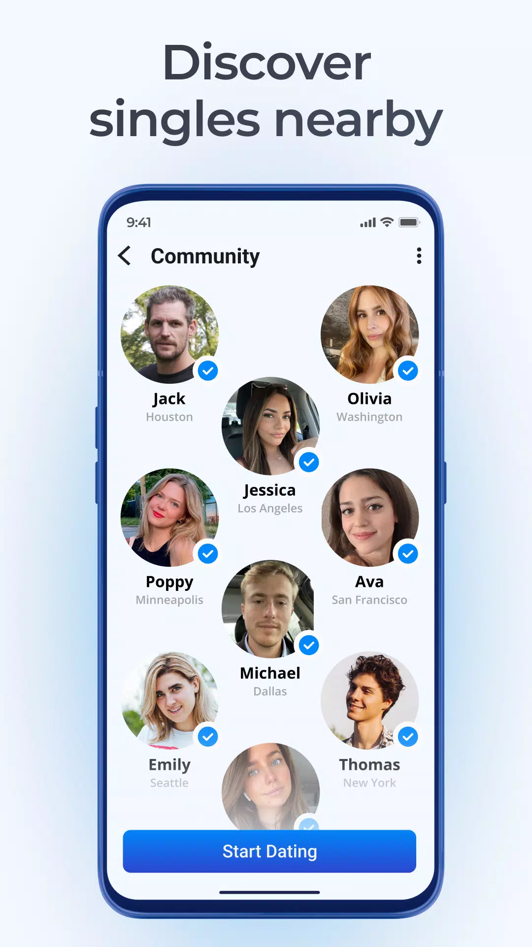 Namoro e bate-papo - iHappy Captura de tela 3