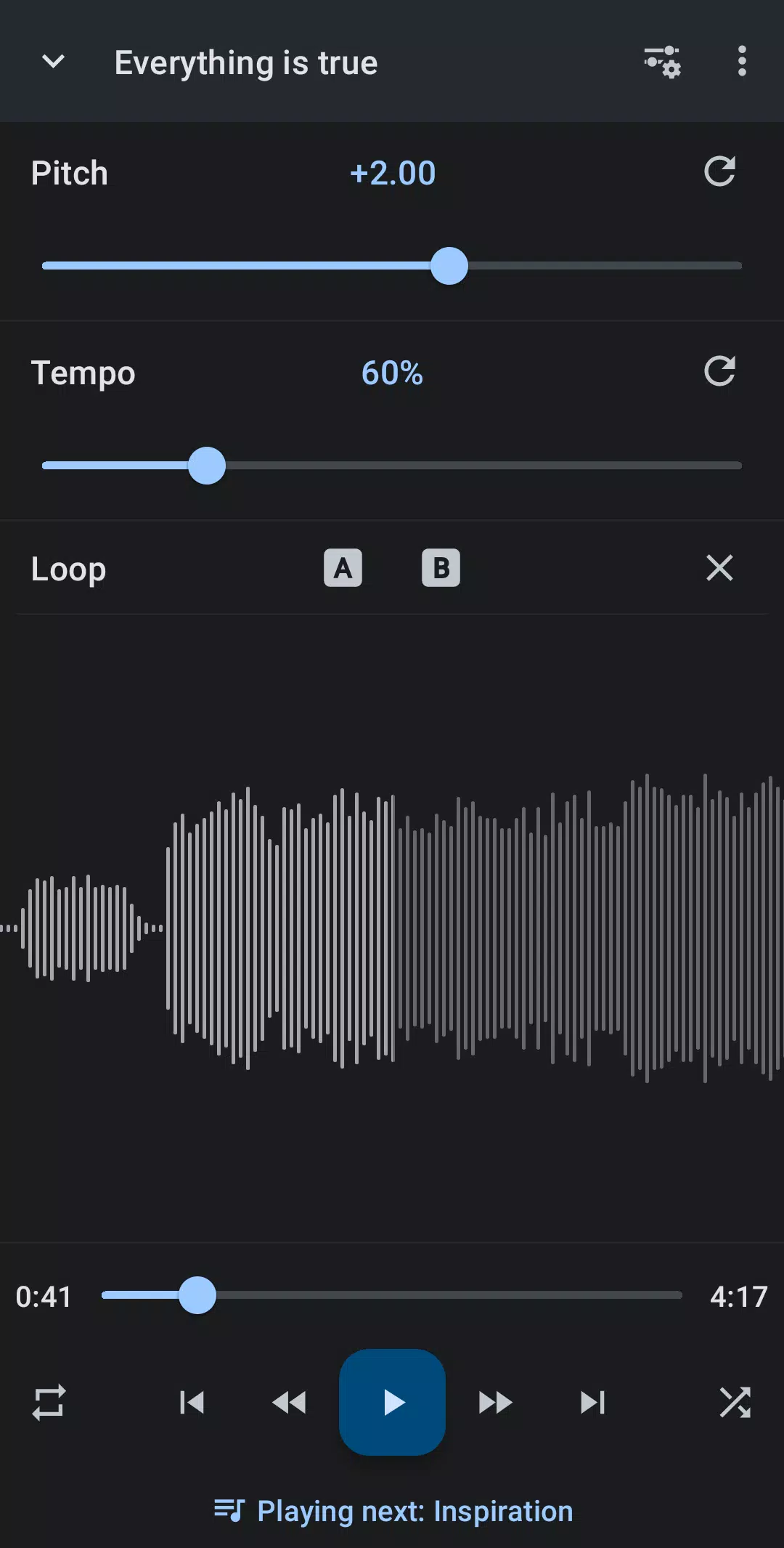 Music Speed Changer Captura de tela 0