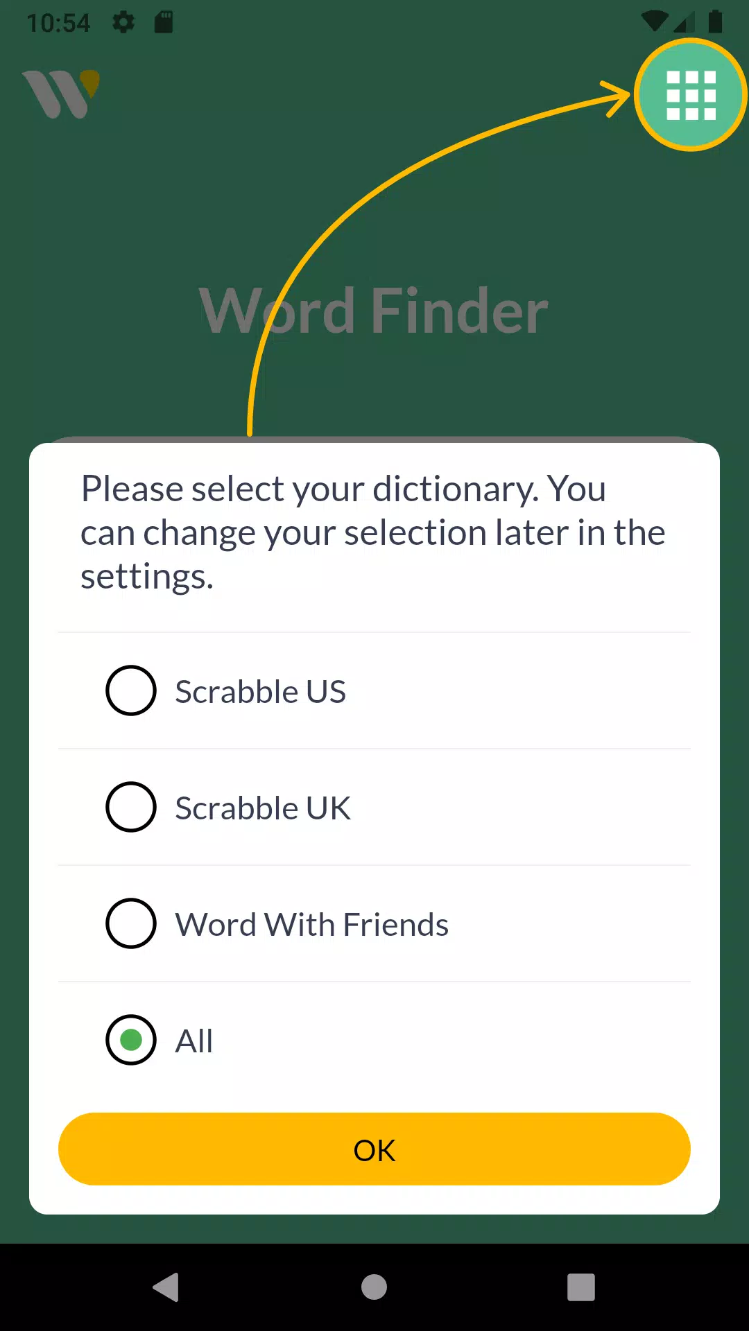 Wordfinder by WordTips Tangkapan skrin 0