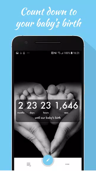 Baby Countdown Widget Скриншот 0