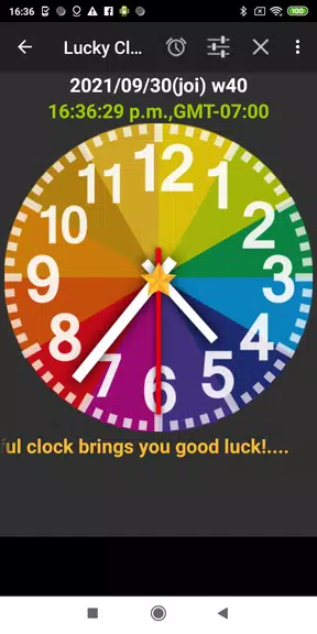 Rainbow Clock Capture d'écran 0