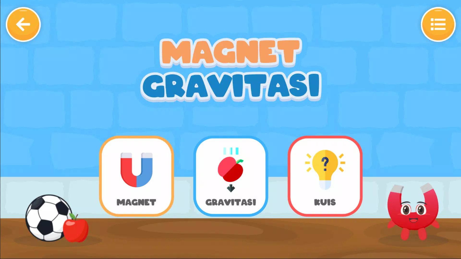Magnet dan Gravitasi Simulasi স্ক্রিনশট 1