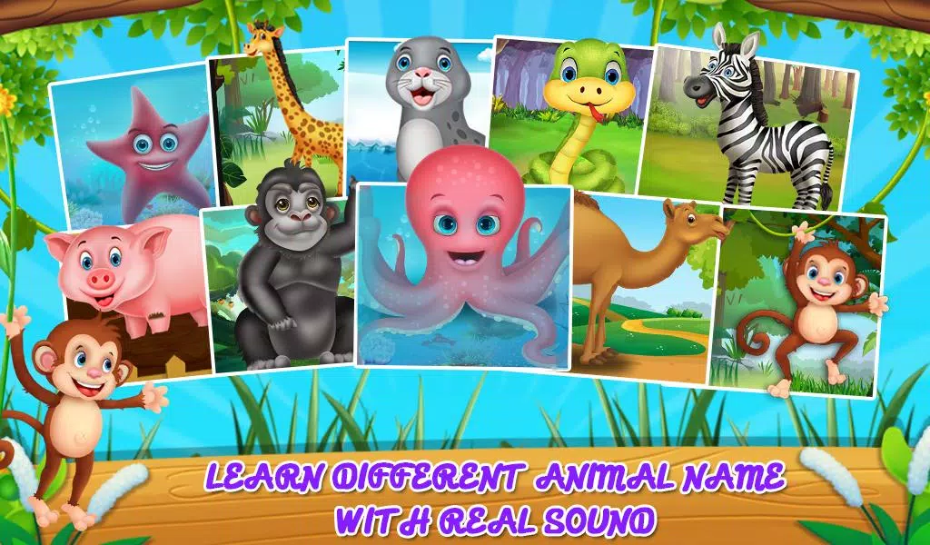 Learning Animal Sounds Games ဖန်သားပြင်ဓာတ်ပုံ 2