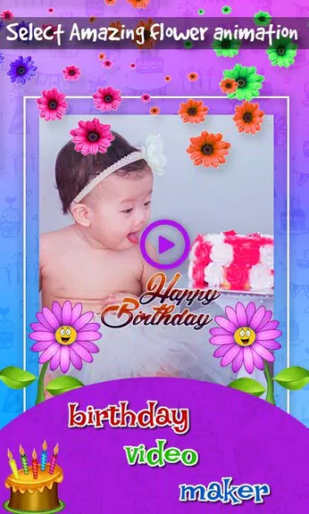 Birthday Video & Status Maker 스크린샷 2