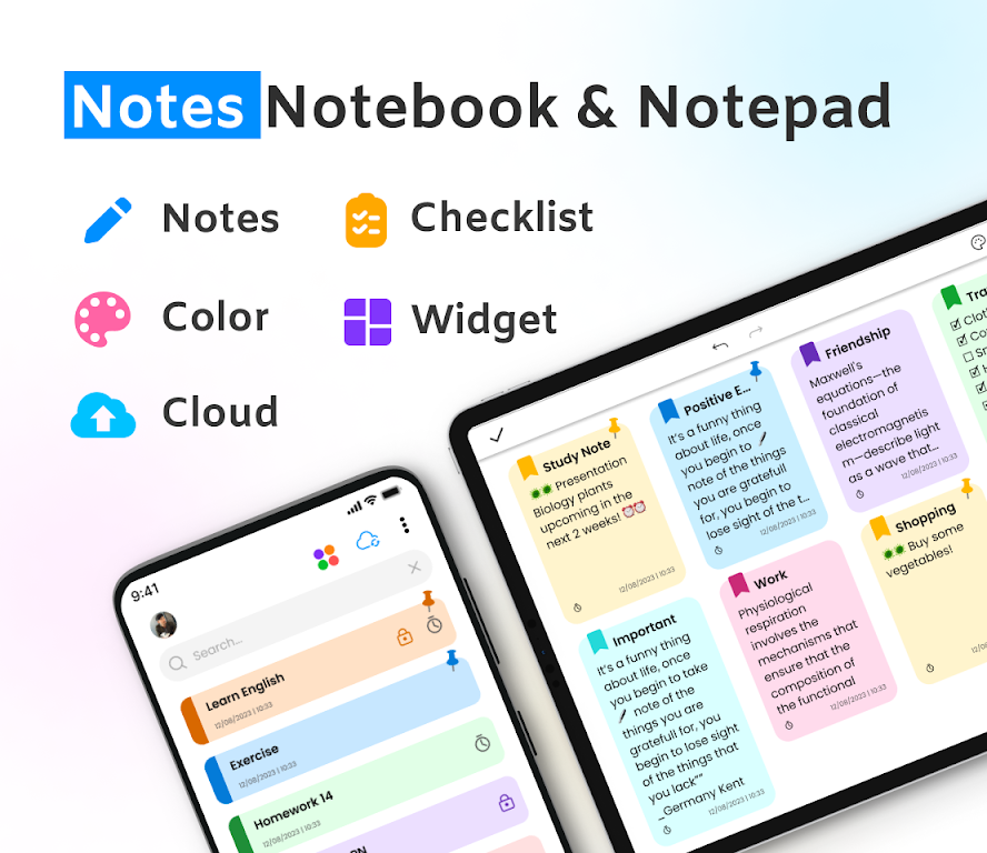 Notes, Notebook & Notepad Captura de pantalla 0