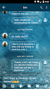 SMS Messages Bubble Rain Theme ภาพหน้าจอ 1