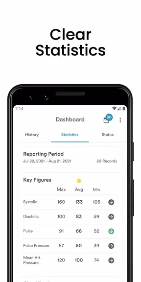 AVAX Blood Pressure Diary Capture d'écran 1