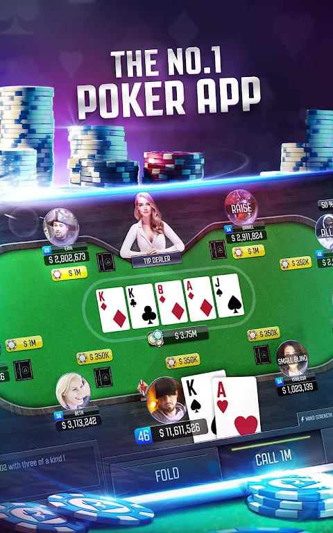 Poker Online: Texas Holdem Card Game Live FREE スクリーンショット 1