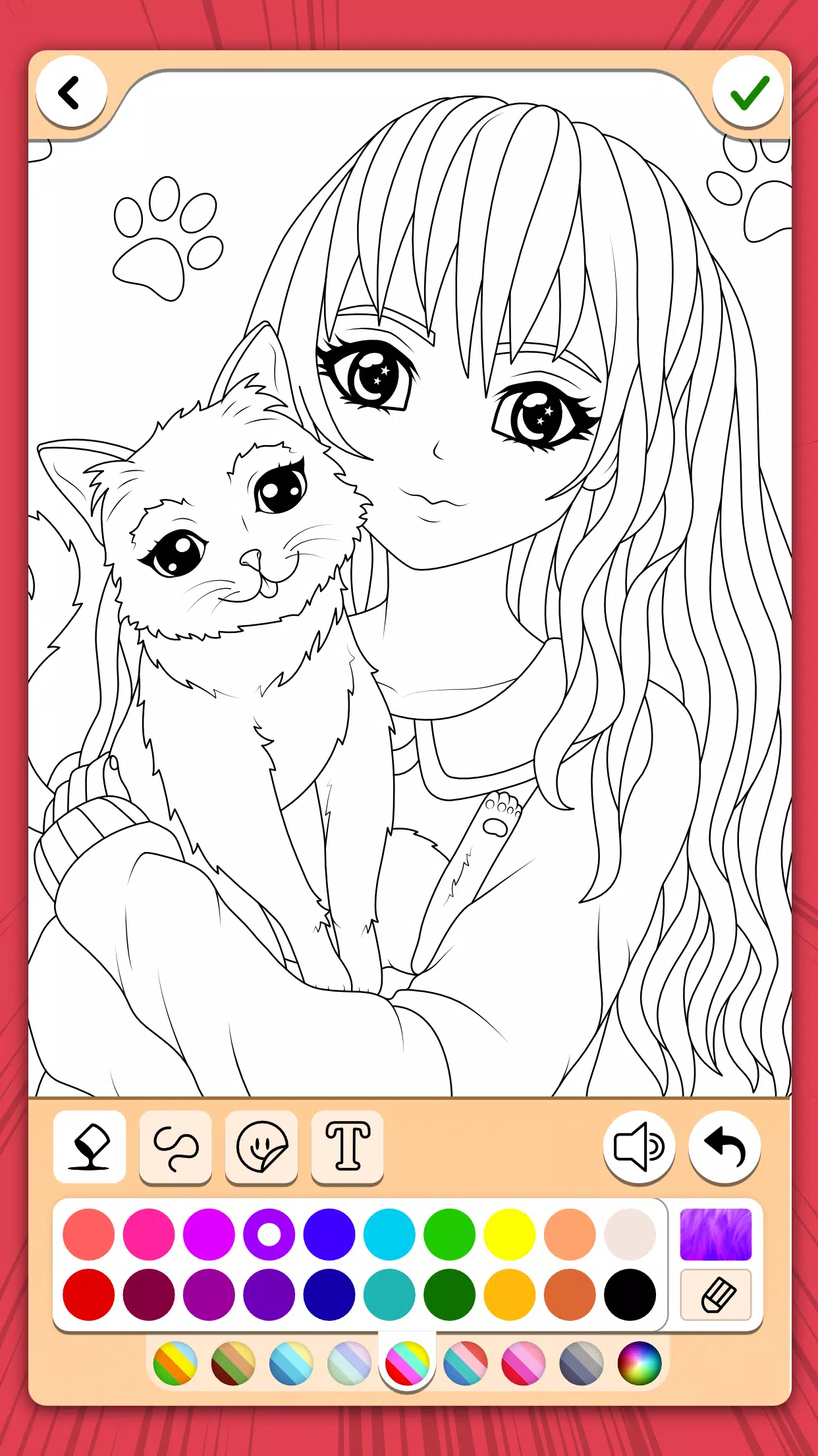 Manga Coloring Book应用截图第0张