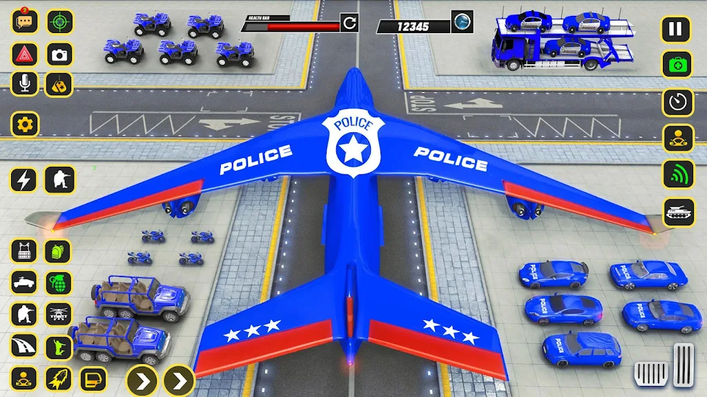 Police Car transporter Game 3D ဖန်သားပြင်ဓာတ်ပုံ 2