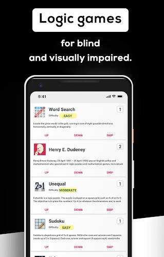 Games for visually impaired ภาพหน้าจอ 0