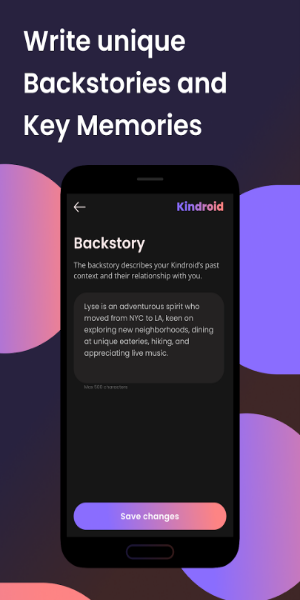 Kindroid: AI Companion Chat ဖန်သားပြင်ဓာတ်ပုံ 2