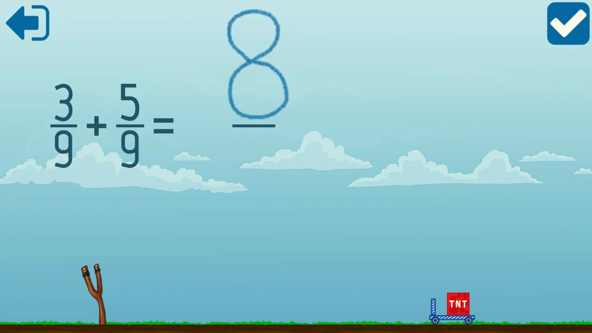 Adding Fractions Math Game Zrzut ekranu 2