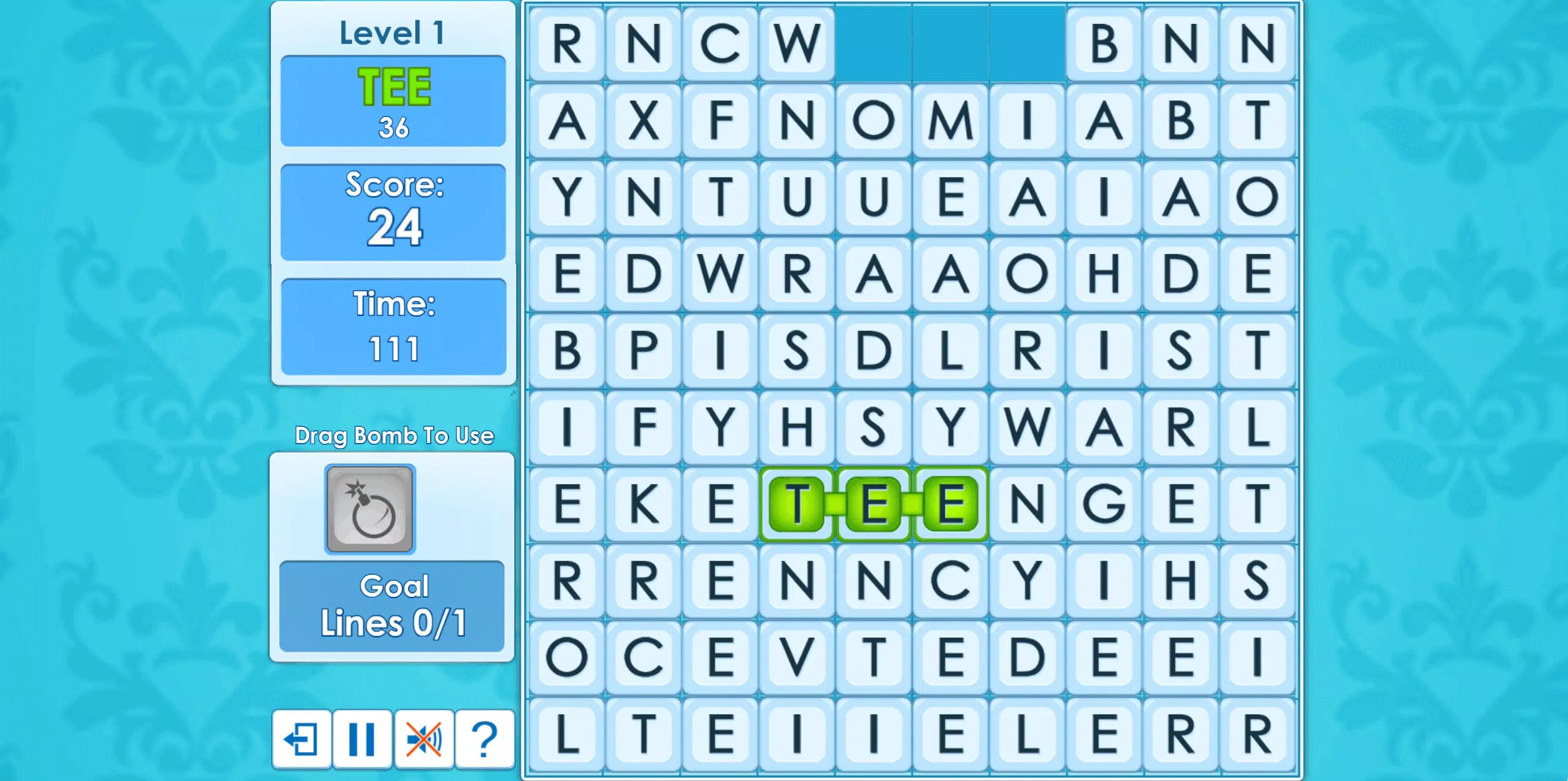 Classic Word Wipe Screenshot 2