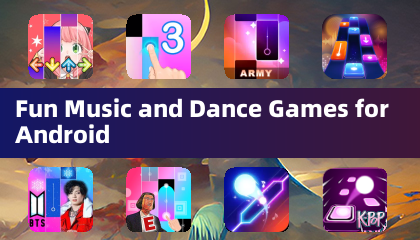 Android向けの楽しい音楽＆ダンスゲーム